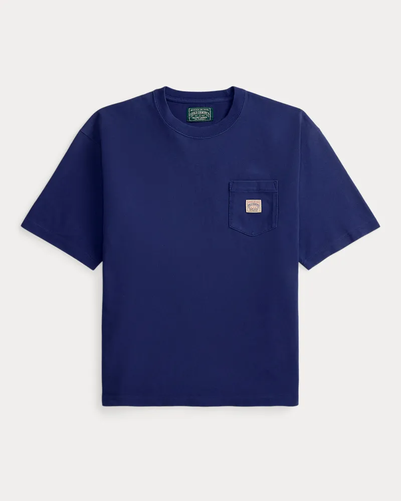 Ralph Lauren Relaxed-Fit T-Shirt aus schwerem Jersey Blue