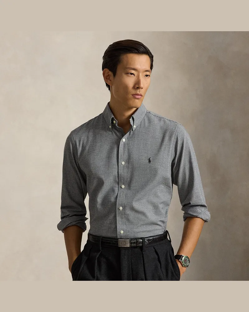 Ralph Lauren Custom-Fit Performance-Hemd aus Twill Grey