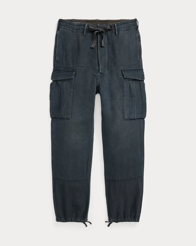 Ralph Lauren Twill-Cargohose in Indigo Blue