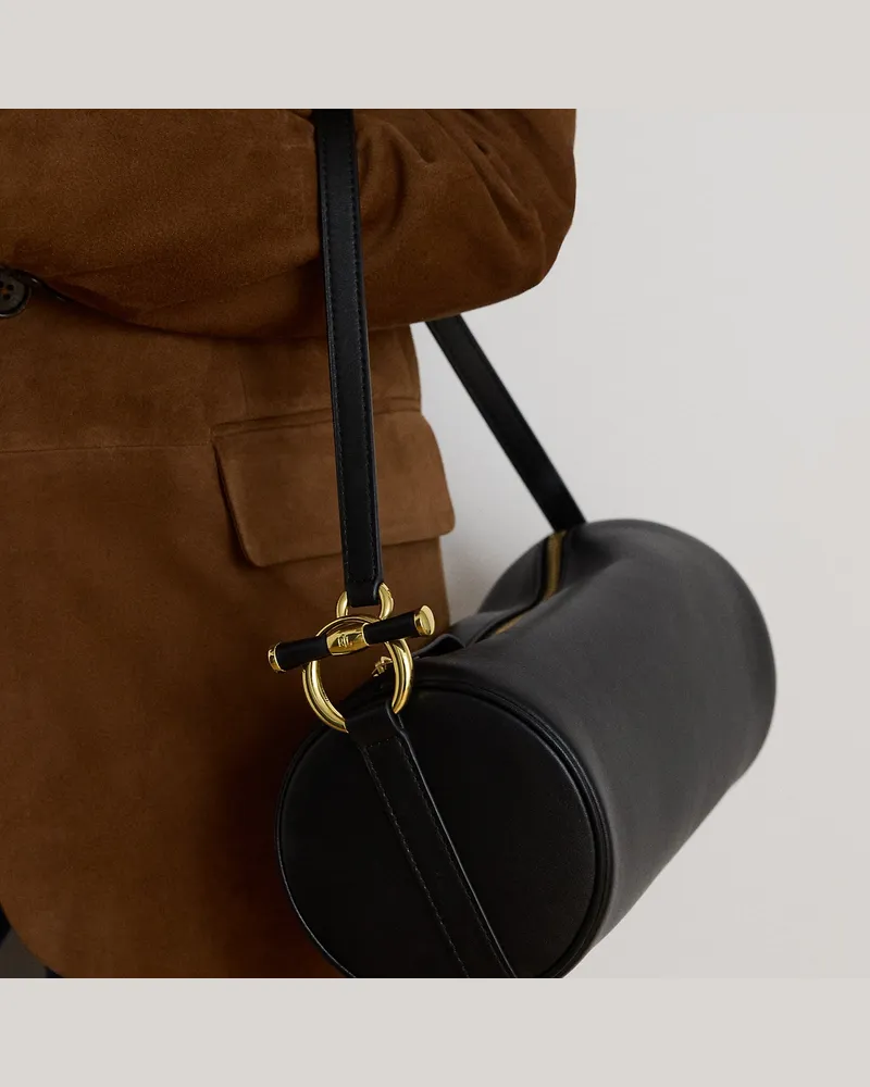 Ralph Lauren Mittelgroße Tasche Blaike aus Nappaleder Black