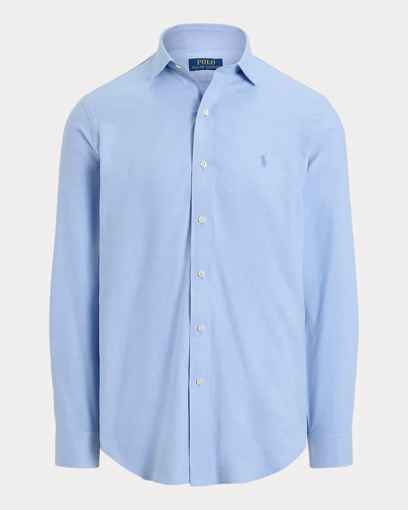 Ralph Lauren Custom-Fit Performance-Hemd aus Twill Blue