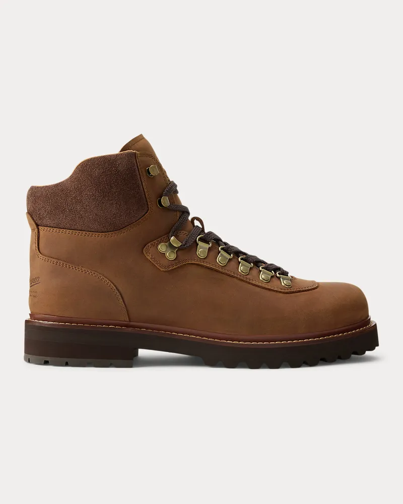 Ralph Lauren Wanderstiefel Alpine aus Leder Tan