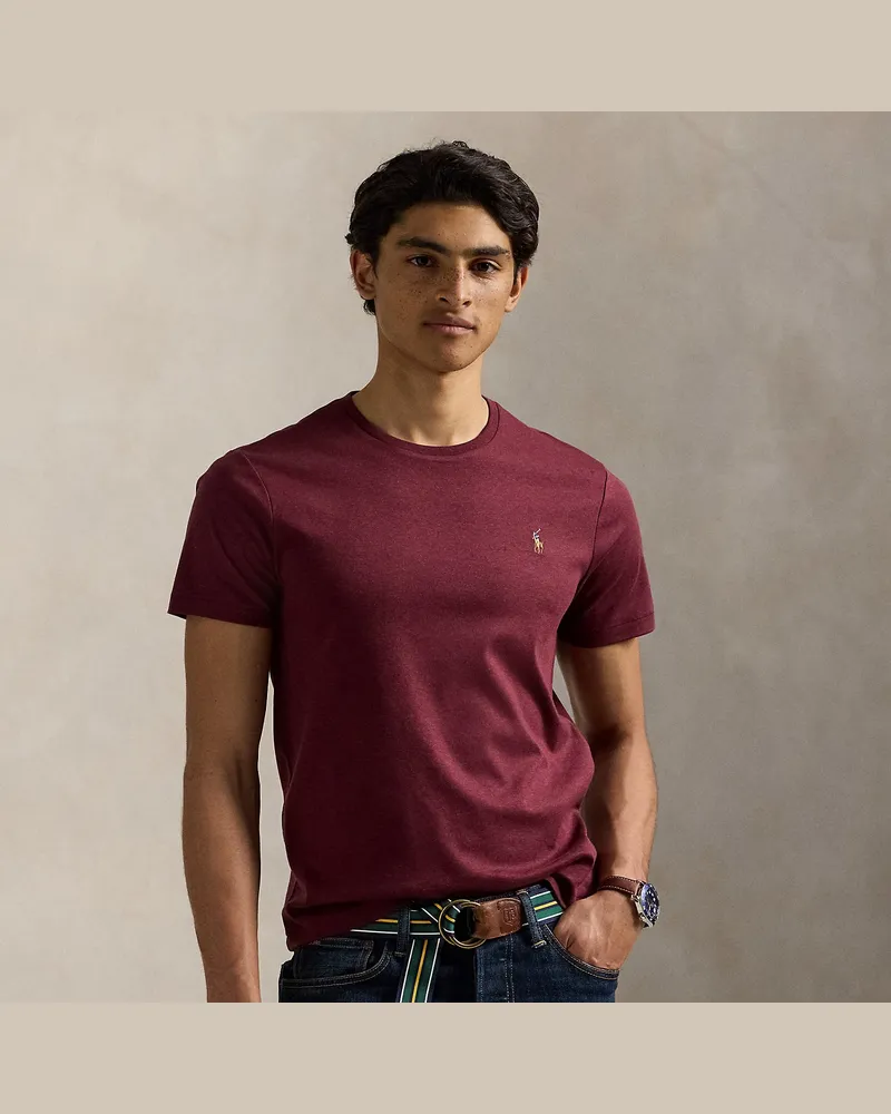 Ralph Lauren Weiches Custom-Slim-Fit T-Shirt Red