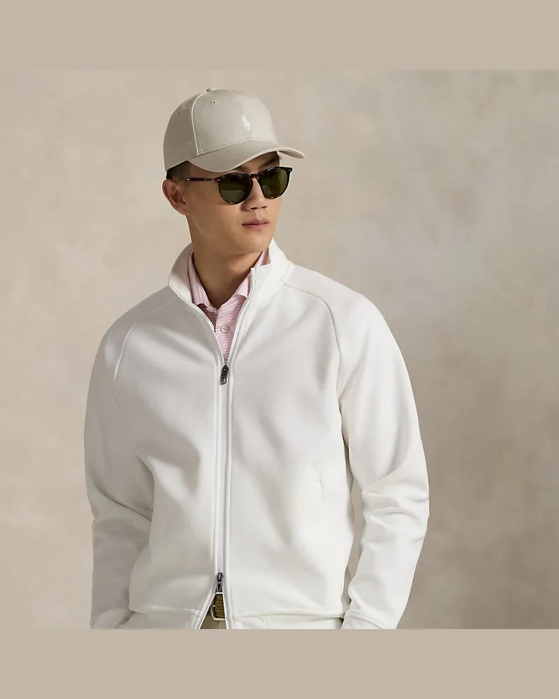 Ralph Lauren Doppellagige Jacke mit Schornsteinkragen White