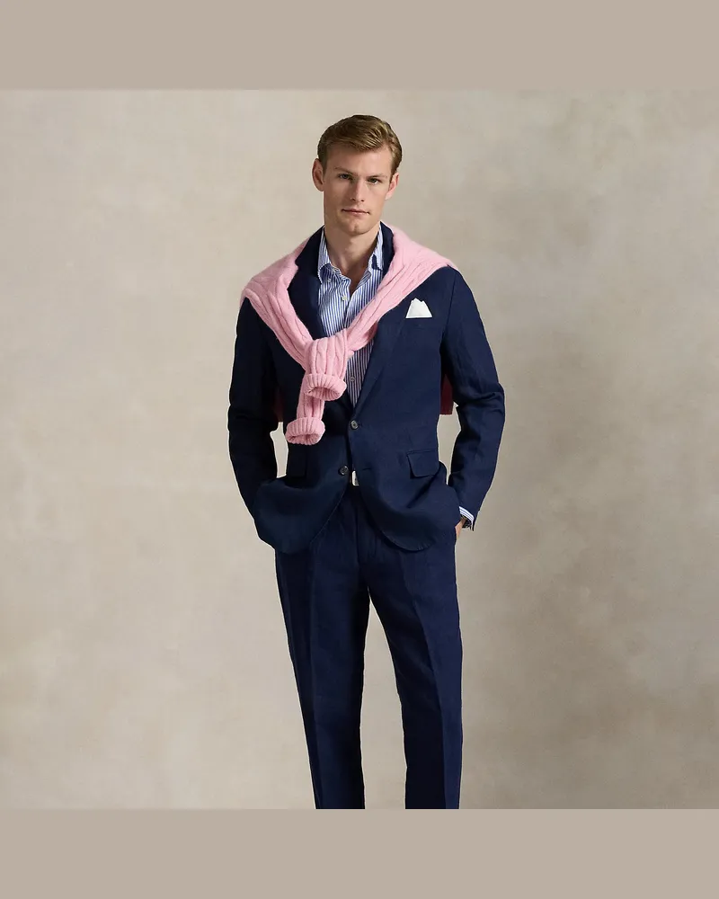 Ralph Lauren Anzughose aus Leinen Blue