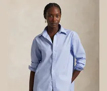 Fil-à-Fil-Baumwollhemd mit Oversize-Fit