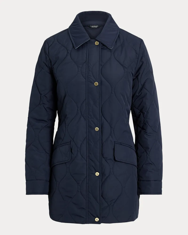 Ralph Lauren Steppjacke mit Denim-Besatz Blue