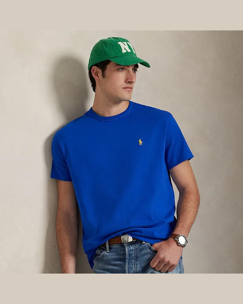 Ralph Lauren Classic-Fit T-Shirt aus schwerem Jersey Blue