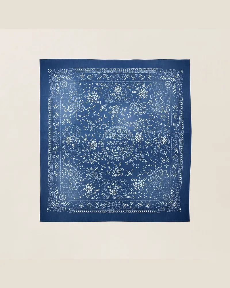 Ralph Lauren Stranddecke aus Baumwolle Blue