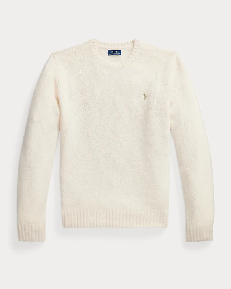 Ralph Lauren Strukturierter Rundhalspullover Cream
