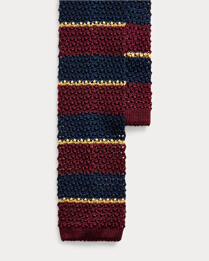 Ralph Lauren Gestreifte Strickkrawatte aus Seide Multi
