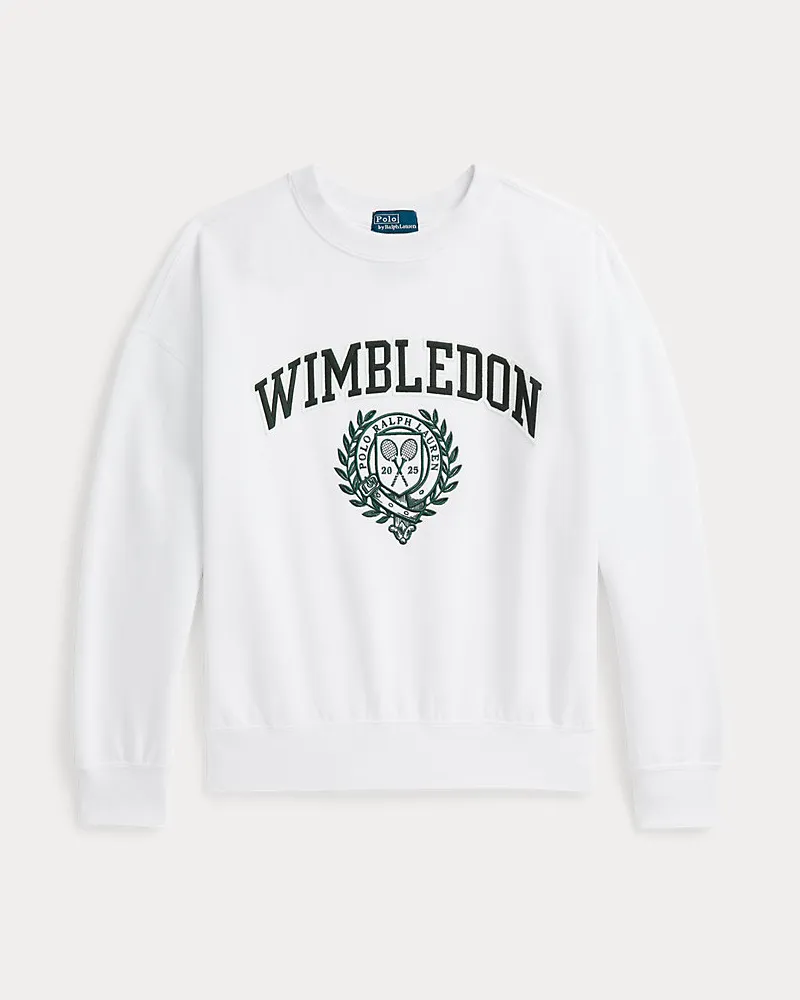 Ralph Lauren Fleece-Sweatshirt Wimbledon White