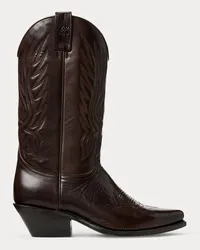 Ralph Lauren Cowboystiefel Chilton aus Vachetteleder Brown