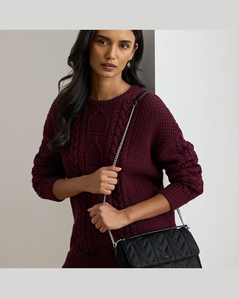 Ralph Lauren Mittlegroße Umhängetasche Stevie Black