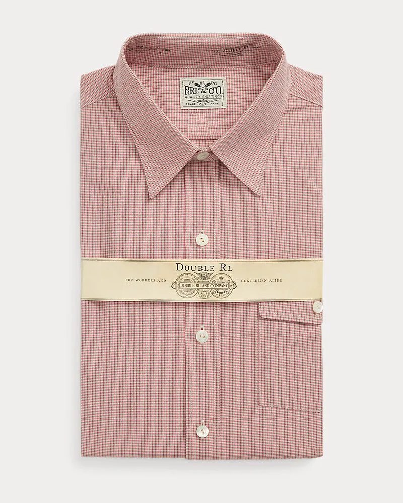 Ralph Lauren Kariertes Slim-Fit Ratière-Hemd Red