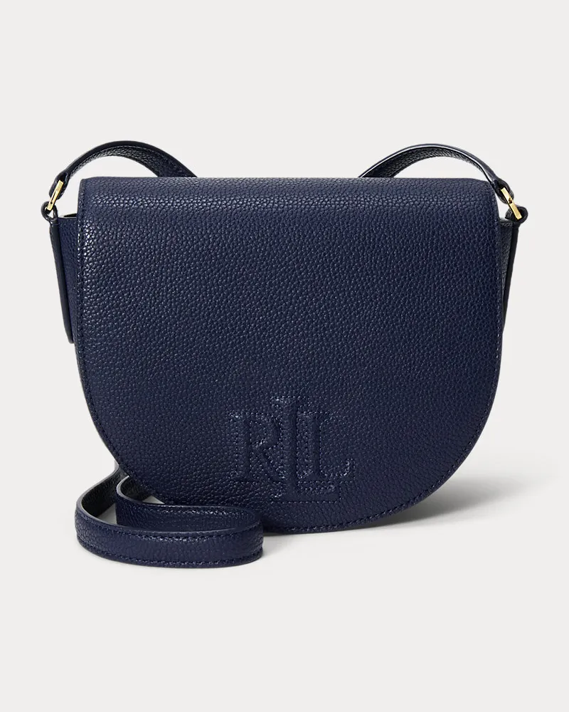 Ralph Lauren Mittelgroße Leder-Umhängetasche Witley Blue