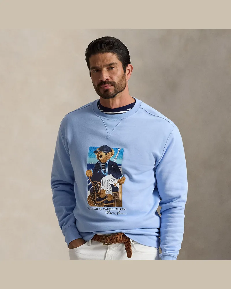 Ralph Lauren Große Größen - Fleece-Sweatshirt mit Polo Bear Blue
