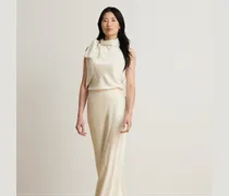 Maxirock aus Satin-Charmeuse