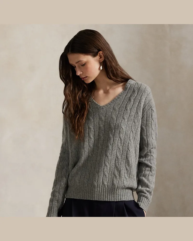Ralph Lauren Relaxed-Fit Kaschmir-Pullover Grey
