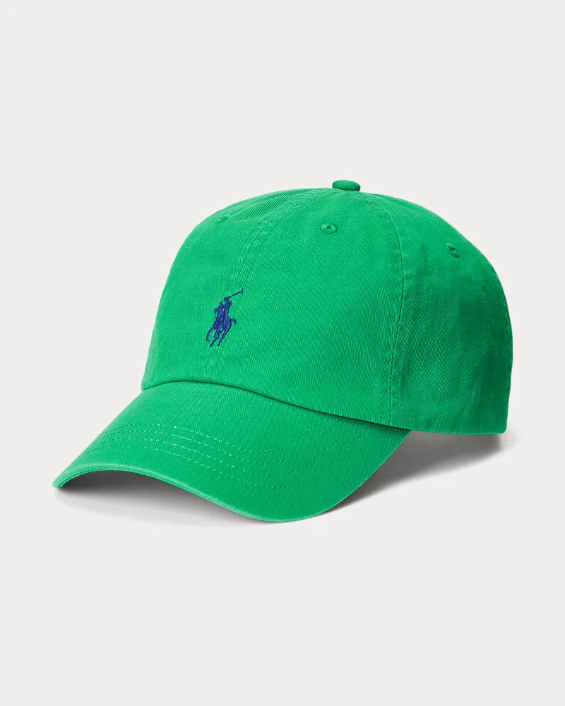 Ralph Lauren Baseballkappe aus Baumwollchino Green