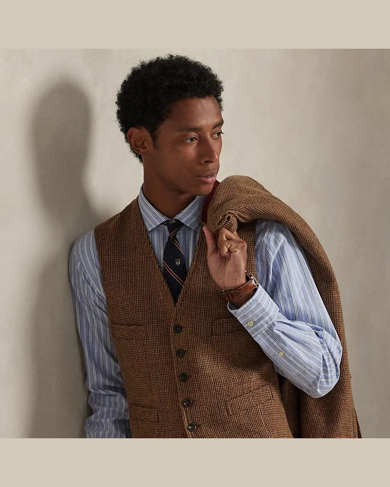 Ralph Lauren Weste aus fein gemustertem Tweed Multi