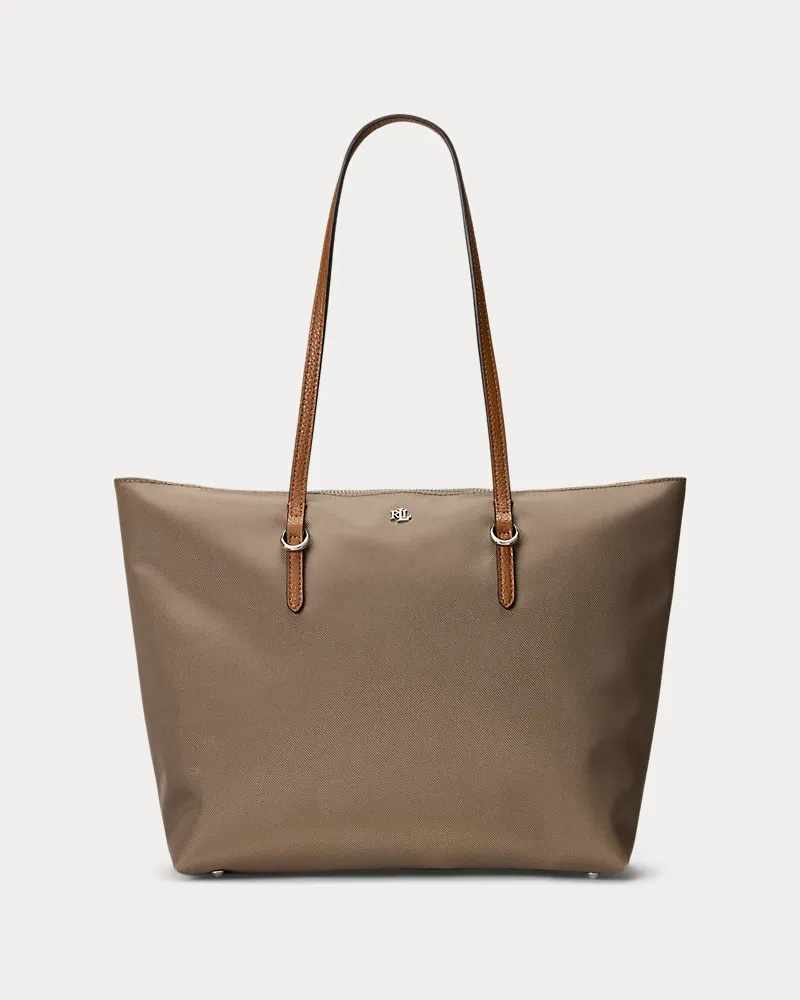 Ralph Lauren Mittelgroße Nylon-Tragetasche Keaton Brown