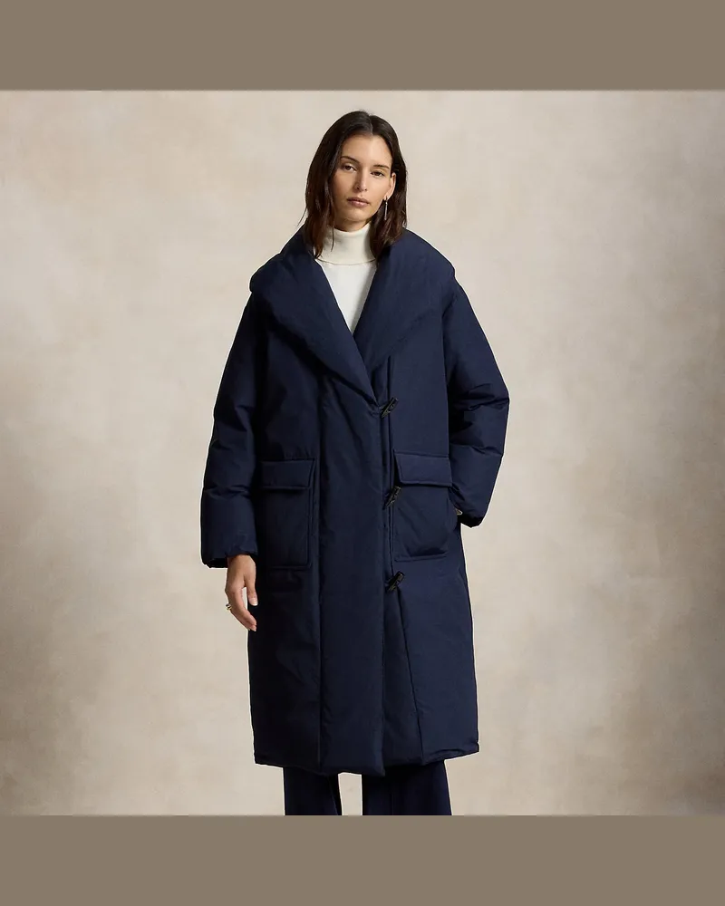 Ralph Lauren Daunenmantel mit Knebelverschlüssen Blue