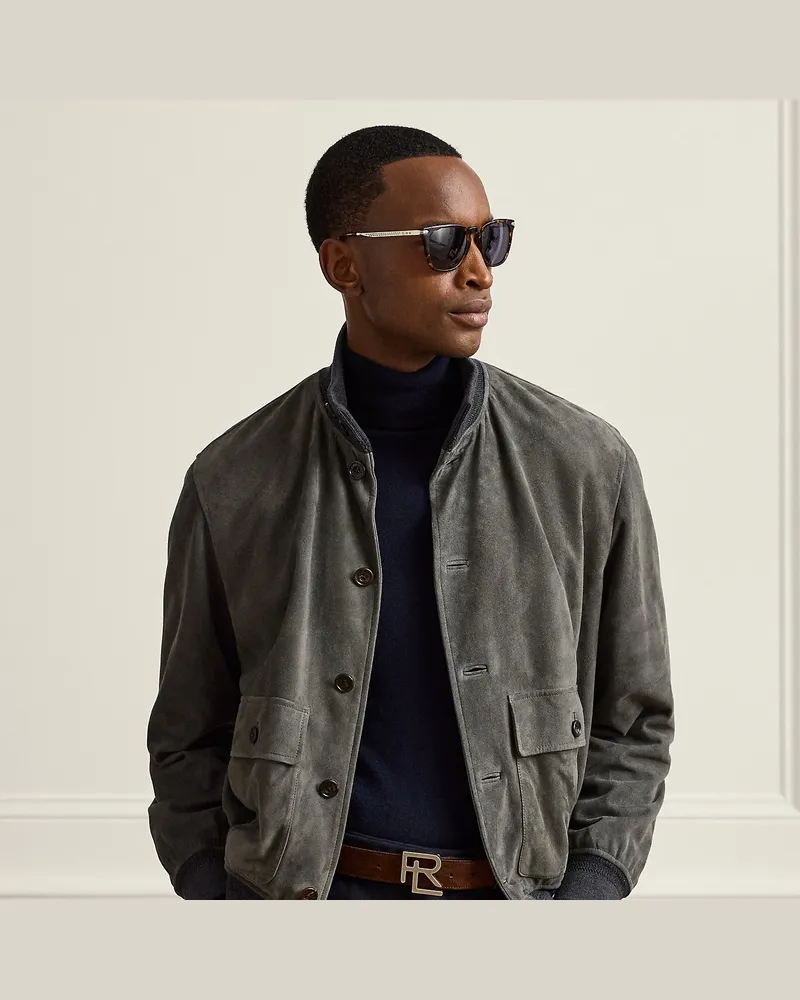 Ralph Lauren Wildlederjacke Grey