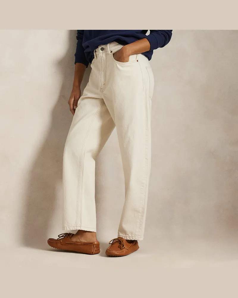 Ralph Lauren Legere, konisch zulaufende Jeans Natural