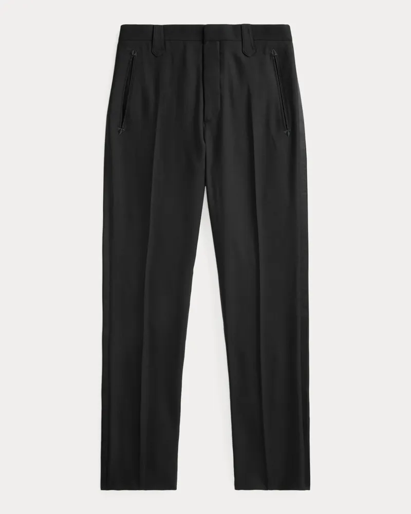 Ralph Lauren Slim-Fit Western-Smokinghose aus Wolle Black