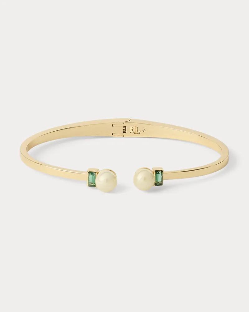 Ralph Lauren Vergoldeter Armreif mit Ziersteinen Gold