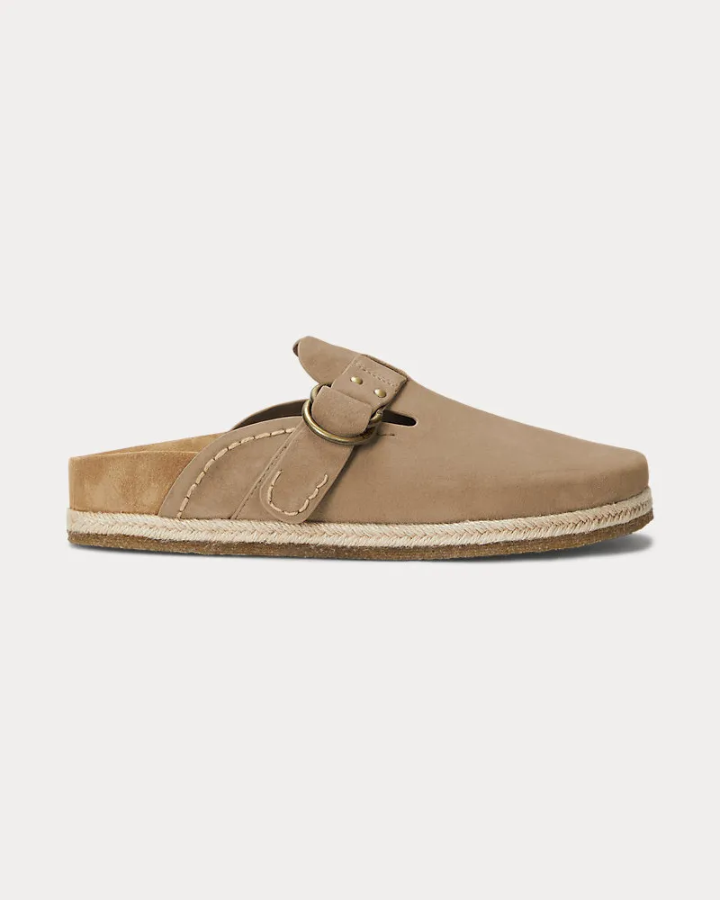 Ralph Lauren Clog-Sandale Turbach aus Wildleder Cream
