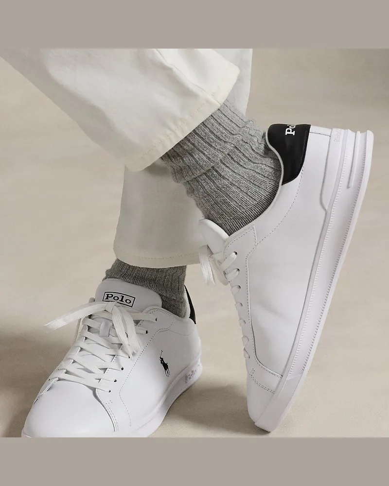 Ralph Lauren Berg-Sneaker Polo Sport aus Nubukleder White