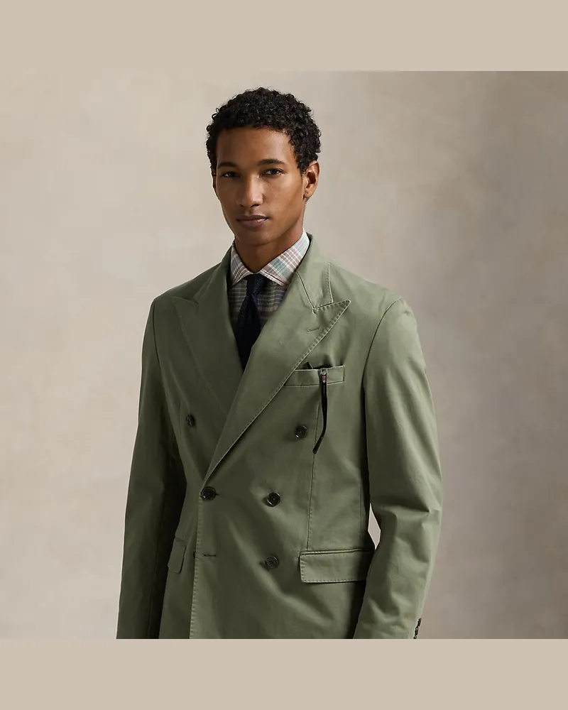 Ralph Lauren Tailored-Fit Chino-Anzugjacke Polo Soft Green