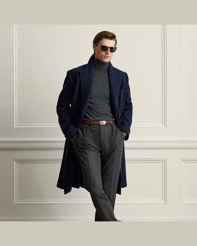 Ralph Lauren Handgeschneiderte Flanellhose Gregory Grey