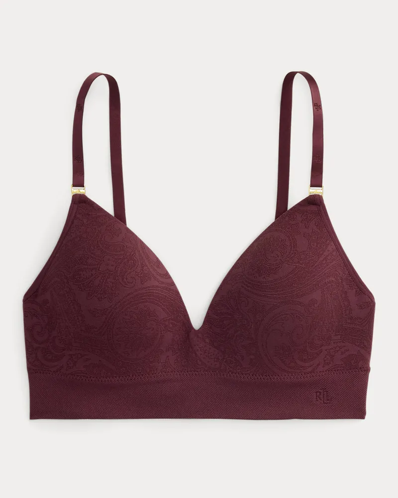 Ralph Lauren Bügelloser BH mit Paisley-Motiv Red