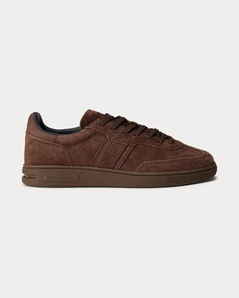 Ralph Lauren Sneaker Bedford aus Wildleder Brown