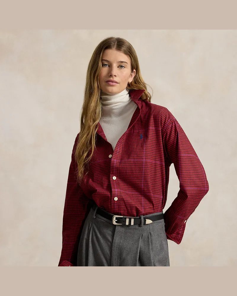 Ralph Lauren Relaxed-Fit Karohemd aus Baumwolltwill Red