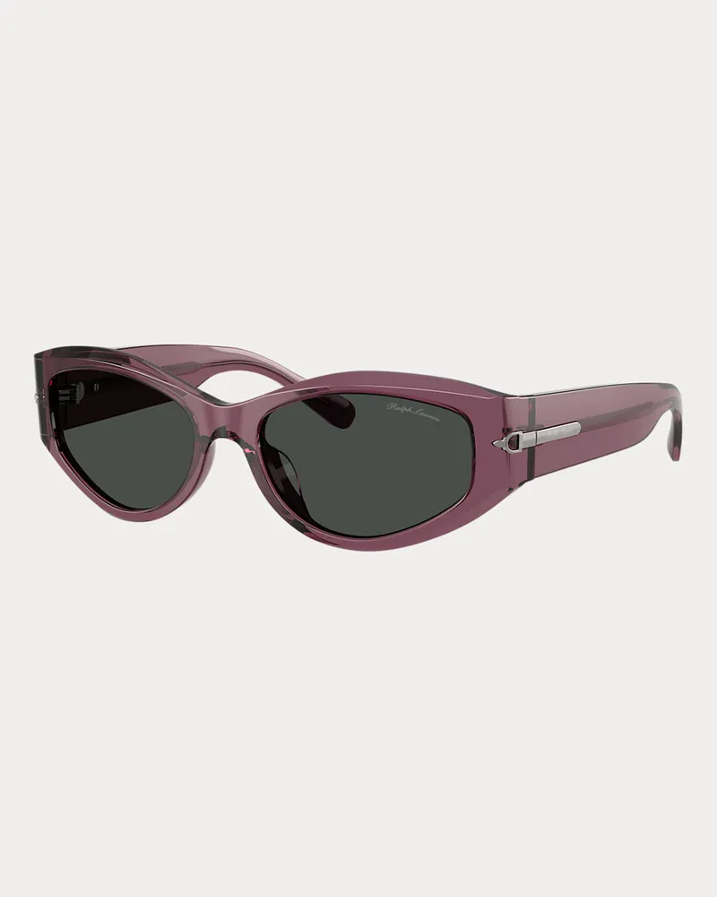 Ralph Lauren Rechteckige Sonnenbrille Stirrup Purple