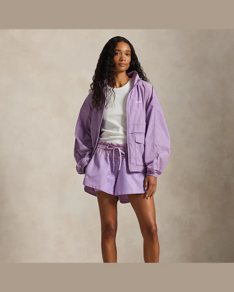 Ralph Lauren Shorts mit Lagen-Design und Tunnelzug Purple