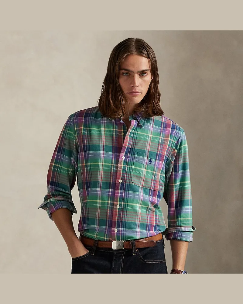 Ralph Lauren Kariertes Custom-Fit Oxfordhemd Multi