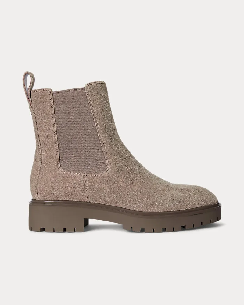 Ralph Lauren Stiefelette Allyson aus Wildleder Brown