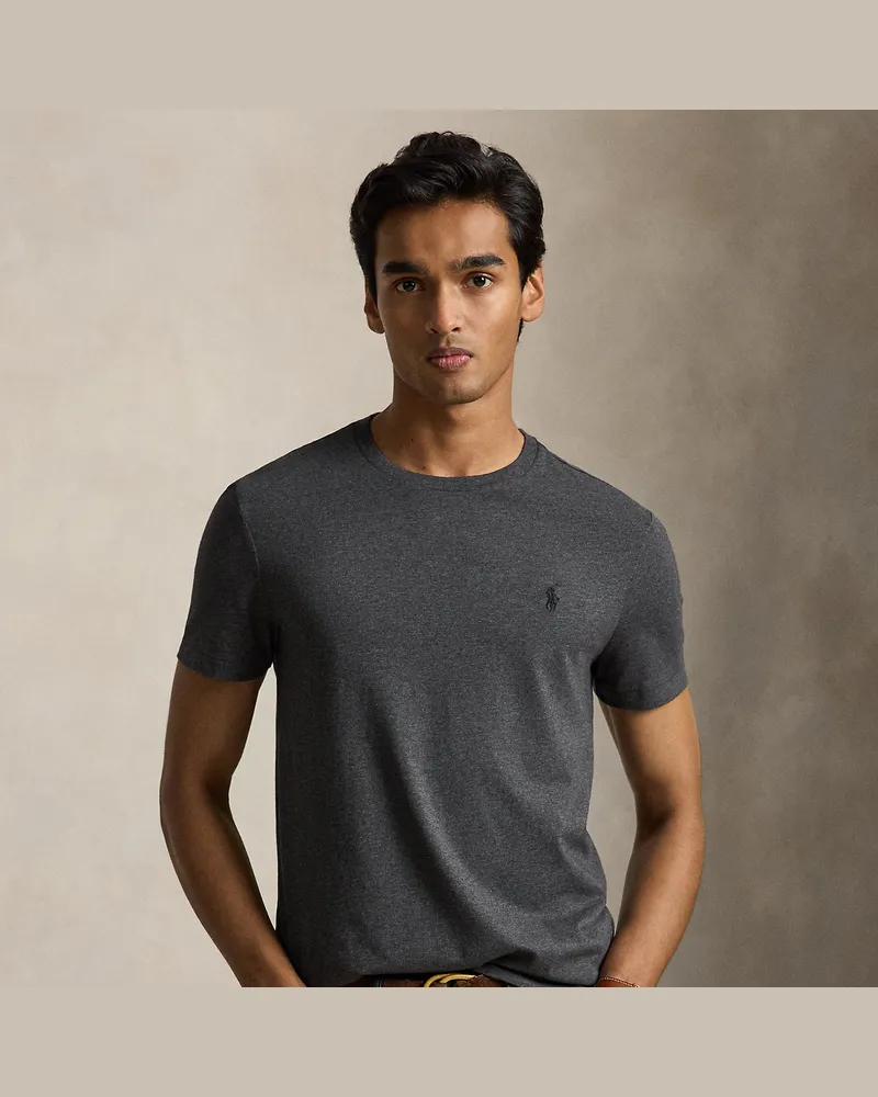 Ralph Lauren Custom-Slim-Fit Jersey-T-Shirt Grey