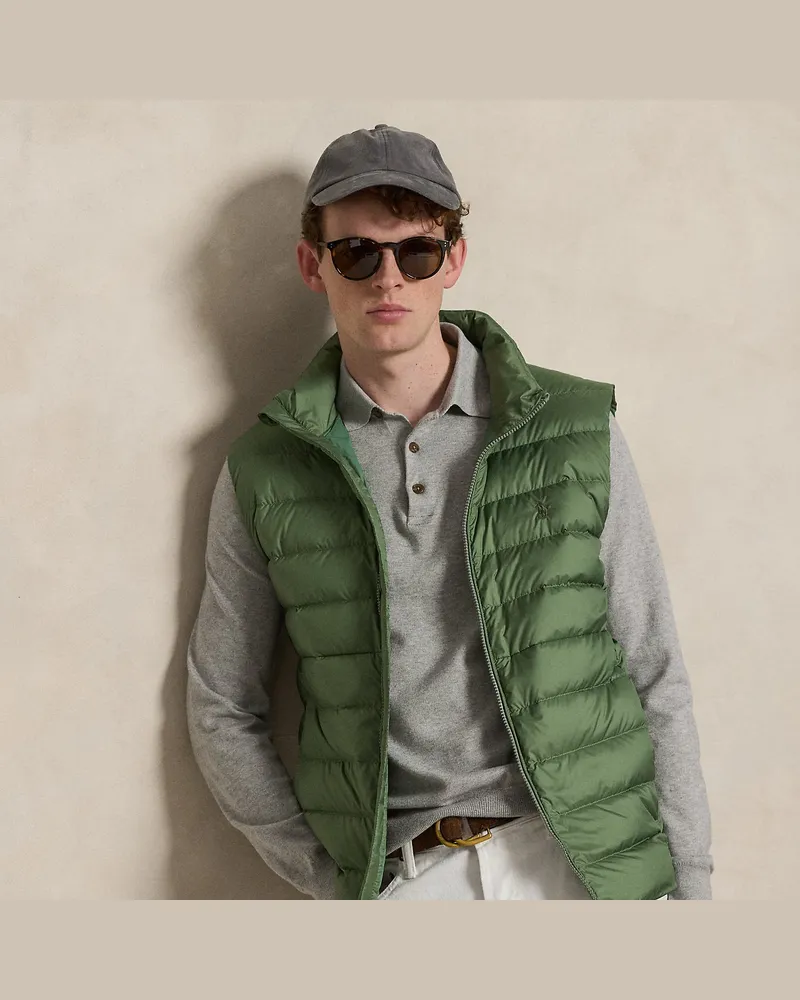Ralph Lauren Die verstaubare Daunenweste Colden Cream