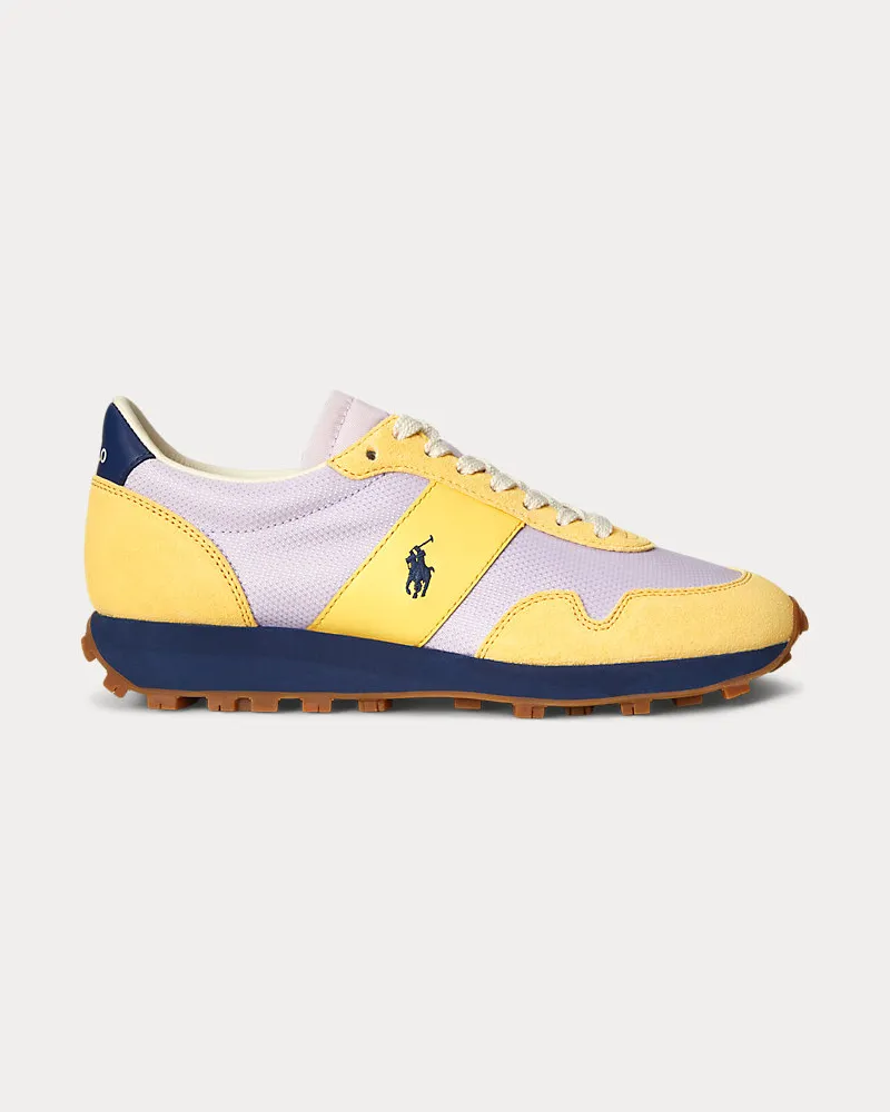 Ralph Lauren Wildleder-Mesh-Sneaker PRL Trail 125 Yellow