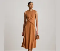 Ärmelloses Jerseykleid mit Twist-Detail