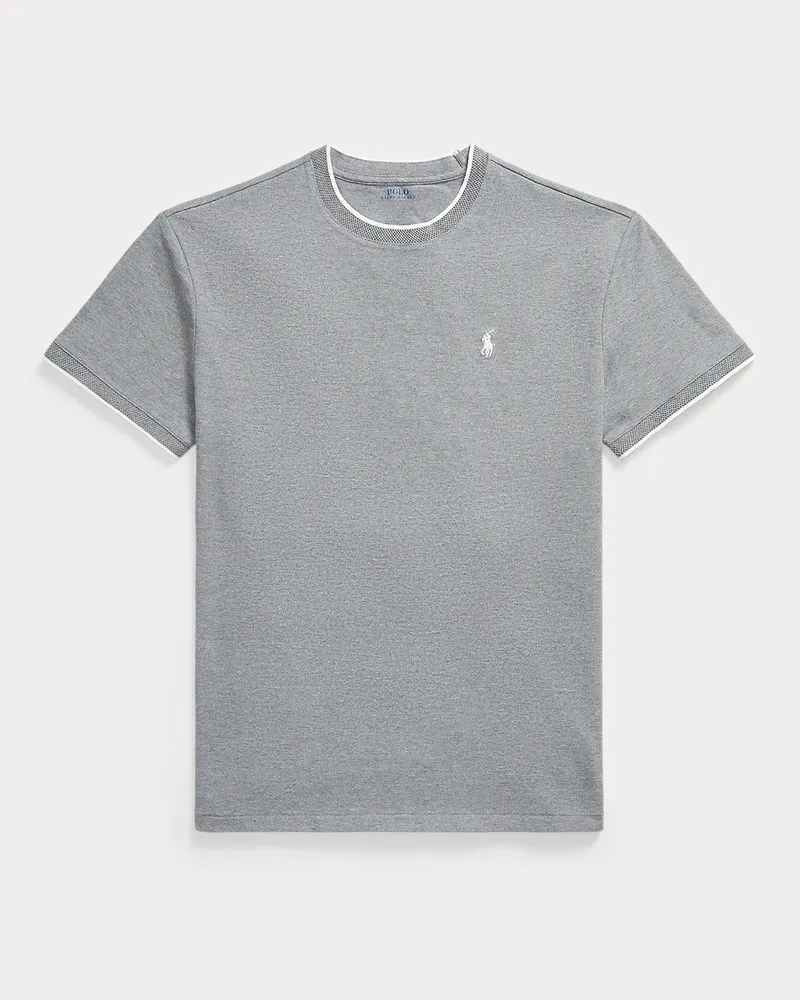 Ralph Lauren Classic-Fit T-Shirt aus Stretchpiqué Grey
