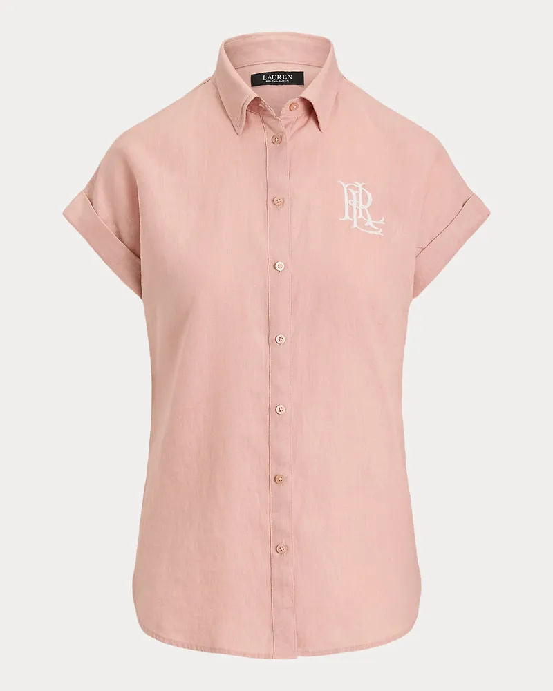 Ralph Lauren Relaxed-Fit Kurzarmhemd aus Leinen Pink