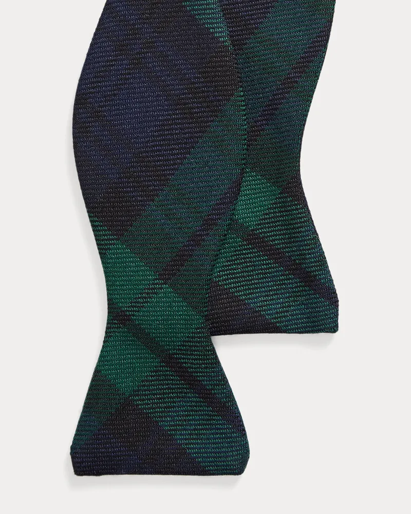 Ralph Lauren Wollfliege mit Tartankaro Blue