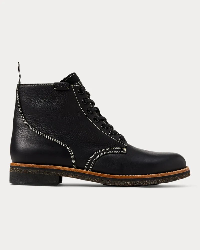 Ralph Lauren Lederstiefel Radford Black